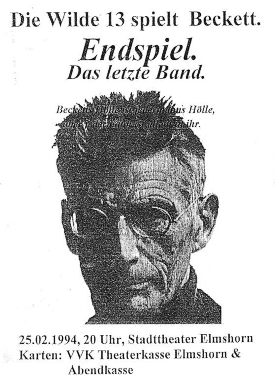 Plakat für 1994 - Doublefeature Samuel Beckett
