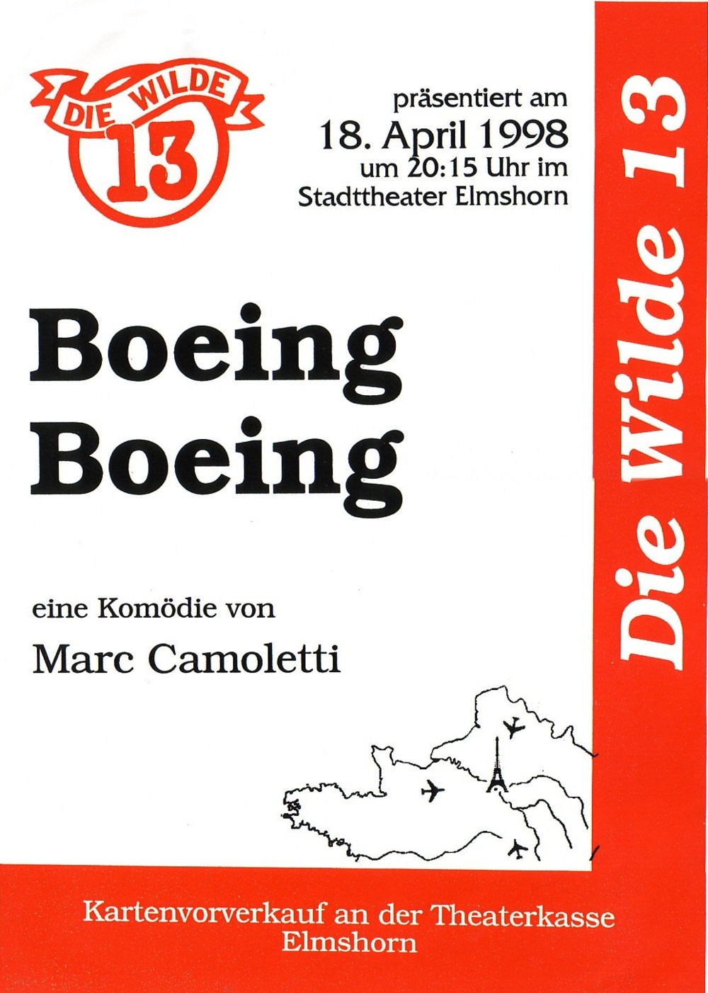 Plakat für 1998 - Boeing Boeing